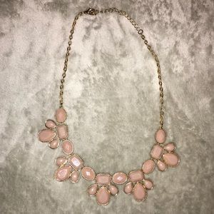 Elegant pink and gold necklace